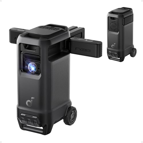 soundcore Nebula X1 Pro Triple Laser 4K Home & Outdoor Cinema Projector, 3500 ANSI Lumens Mobile Theater, 7.1.4 Spatial Sound, Official Dolby Atmos, Optical Zoom, 56000:1