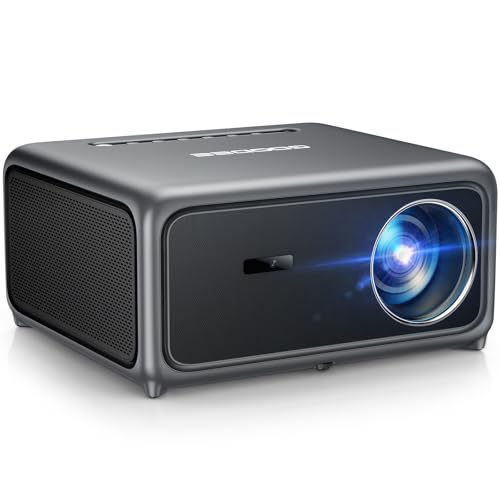 GooDee 4K Smart Projector with WiFi 6 & Bluetooth - UHD Movie Projector, ToF Auto Focus & Keystone, MEMC, Built-in Streaming Apps, Dolby Audio Home Theater for Outdoor Movie Night & Bedroom Cinema