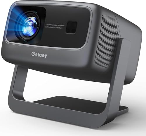 [3500 ANSI/Built in Apps/65W Audio] Outdoor 4K-Projector with WiFi and Bluetooth 5.4, Auto Focus Smart Projector Support DoIby Audio, Upgrade GO2 Short Throw Projector with 360°Stand