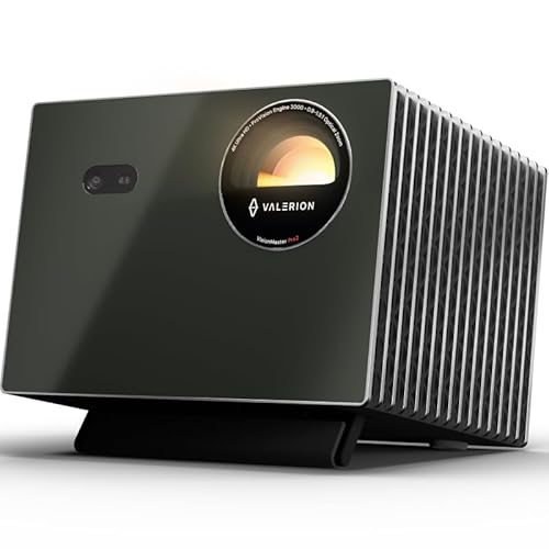 Valerion VisionMaster Pro2 Triple Laser Projector 4K,15000:1 Contrast, 0.9-1.5x Optical Zoom, 2X Multitasking Power, IMAX, HDR10+, GTV, 4ms Lag-Free Gaming, 3000 ISO Lumens, Google Home, Apple Homekit