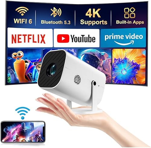 【Built-in APPS & Electric Focusing & 210° Rotation】Mini Projector With — Build quality and design details up close