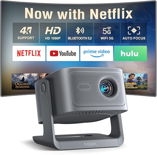 【Now with Netflix & 3000ANSI】Smart 4K Projector with WiFi and Bluetoot — Our recommended configuration for best results