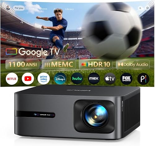 WiMiUS G2 Official Google TV Projector, 4K Supported, Real 1100 ANSI, — Real-world performance testing in action